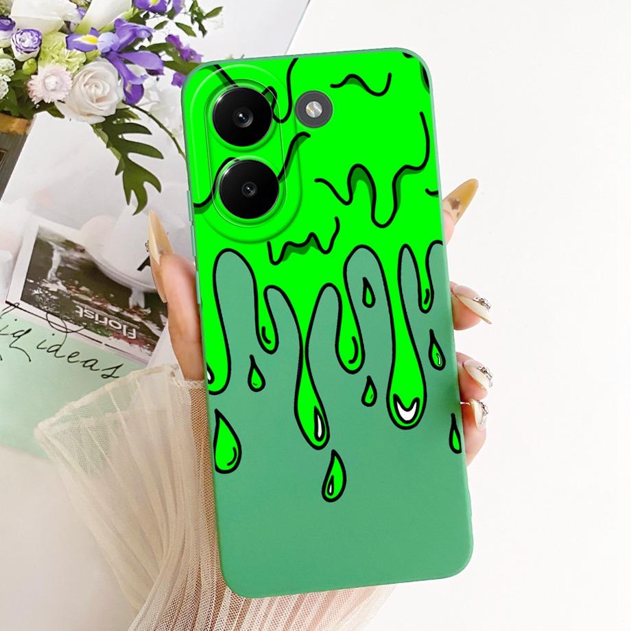 Милый мультяшный черный кот дракон Мягкий силиконовый чехол для Xiaomi Poco X8 Pro Max Redmi Turbo 5 Max Защитный чехол для телефона Ударопрочный чехол Coque