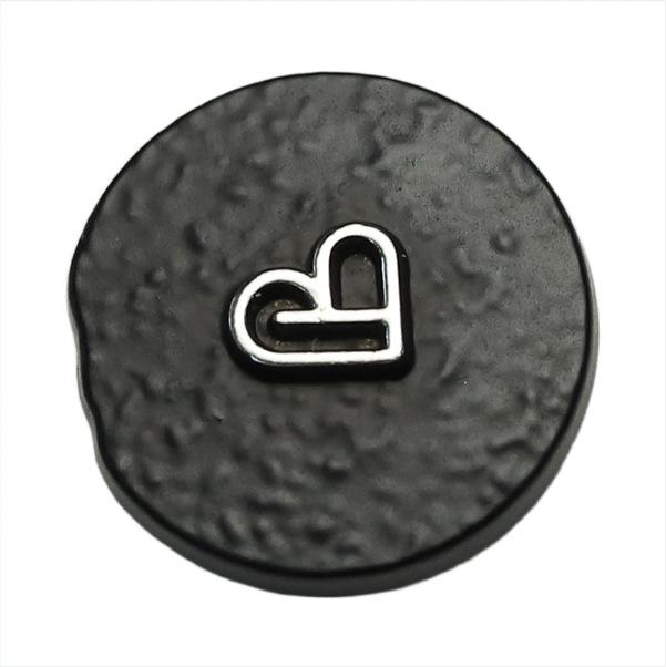 5Pcs Xiaoxiang Celebrity Style Metal Buttons Love Clothing Accessories Decorative Buttons Suit Tweed Jacket Buttons
