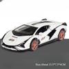 1:32 модели автомобилей Lamborghini URUS SIAN, литые из сплава, игрушки, 6 дверей открываются, звук, свет, инерционный механизм, миниатюрные транспортные средства, подарок на день рождения для мальчиков