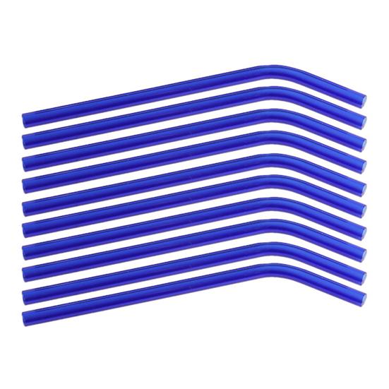 10Pcs Straw Easy To Use Portable High Borosilicate Cup Juice Glass Straw Home