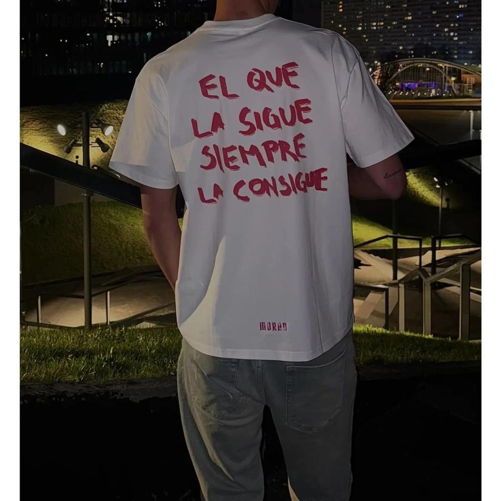 Morad Sigue Tour Album HighQuality Pure Cotton TShirt Stylish HipHop ShortSleeve TShirt Unisex Streetwear Shirt harajuku