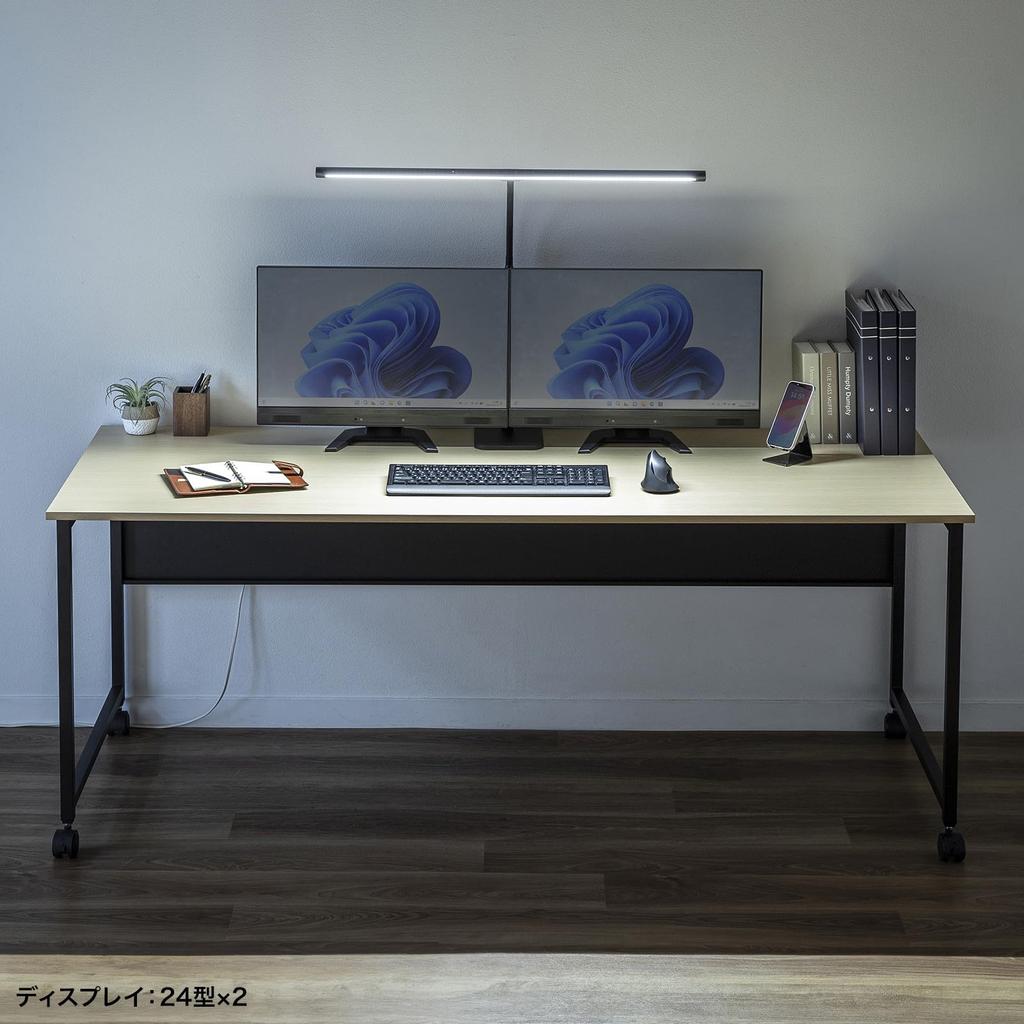 Sanwa Supply LED Desk Arm Light/Flexible LED-DESK3BK