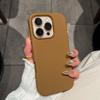 Роскошный Чехол для Телефона из Матовой Кожи Конфетных Цветов Для iPhone 11 12 13 14 15 16 17 Pro Max Plus Air Ударопрочный Бампер Задние Чехлы Обложка