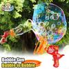 Soap Bubble Gun Dinosaur Electric Blowing Tuba Bubbles Machine Automatic Blower Toys Summer Outdoor Games Party Toy For Kid Gift