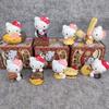Фигурка Sanrio 5 см Хелло Китти Кот Эльфы Шоколад Аниме Кукла Каваи DIY Украшение Рождественские Подарки Для Девочки Детей