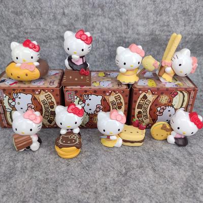 Фигурка Sanrio 5 см Хелло Китти Кот Эльфы Шоколад Аниме Кукла Каваи DIY Украшение Рождественские Подарки Для Девочки Детей
