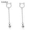 Женские серьги из медного сплава с цирконом Lindon - Серьги-подвески в подарок на свадебную вечеринку
