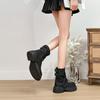 Short Boots Children's New Autumn and Winter Pleated Knight Boots Thick-soled Versatile Boots Women's Pile Student Boots