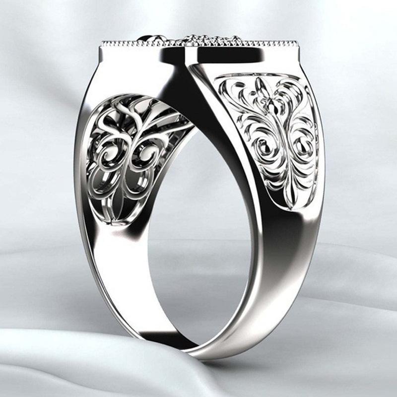 925 Sterling Silver Men Rings High Quality for Men Temperament Banquet Wedding Jewelry Anniversary Party Gifts