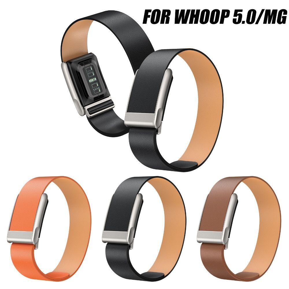 Genuine Leather Leather Strap Replacement Watchband for Whoop 5.0/MG Fitness Band Accessories