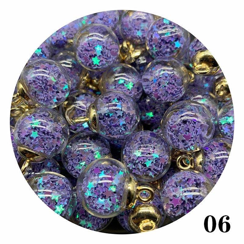 Прозрачные хрустальные шарики в форме звезды диаметром 16 мм, резинка для волос и серьги, аксессуары для рукоделия.
