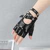 Women's Gothic Rivet Half-Finger Gloves - Punk Anime Stage Performance Style