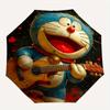 Зонт-автомат Doraemon с рисунком гитары, компактный складной дизайн, прочная ткань для повседневного использования, на дни рождения, Рождество s a0820085