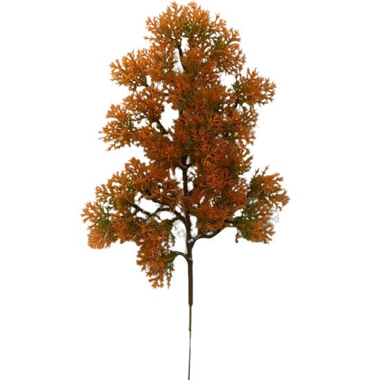 1 Branch Artificial Plant Fresh-keeping Vivid UV-resistant Flower Arrangement Fake Pine Stem for Courtyard