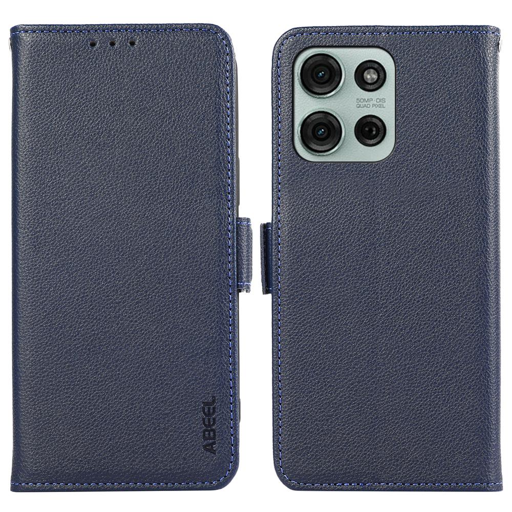 For Motorola Moto G75 5G Case Litchi Texture Leather RFID Blocking Phone Cover