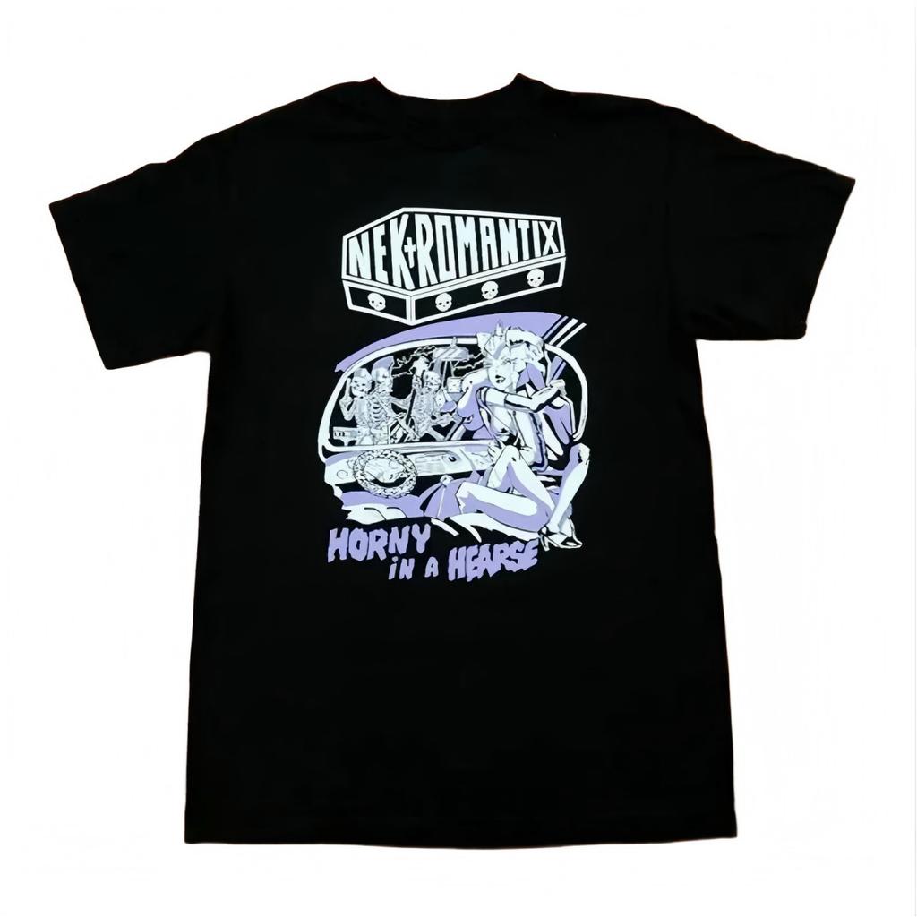Nekromantix Horny in a Hearse graphic t-shirt