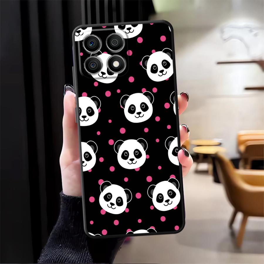 Чехол с узором панды для Honor Magic5Lite X5b X9a 90 70 8X 200 400 Lite X6 X7 X8 Funda Чехол для телефона