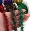 10Yards Gold Silver Wire Garland Tinsel Hanging Rattan Christmas Tree Decoration Xmas Wedding Birthday Party Colorful Ribbon 7