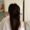 Ponytail Clip Bow Claw Clip Jelly Color Large Shark Clip Sweet Bow Hair Claw  Daily