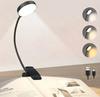 1 Reading Lamp, Led Reading Lamp with 3 Adjustable Brightness Levels, USB Rechargeable, Portable Bed Reading, Clip-On Lamp