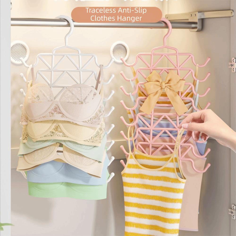 Multi-Layer Underwear Hanger Sturdy Scarf Rack Traceless Bra Hanger Home Storage