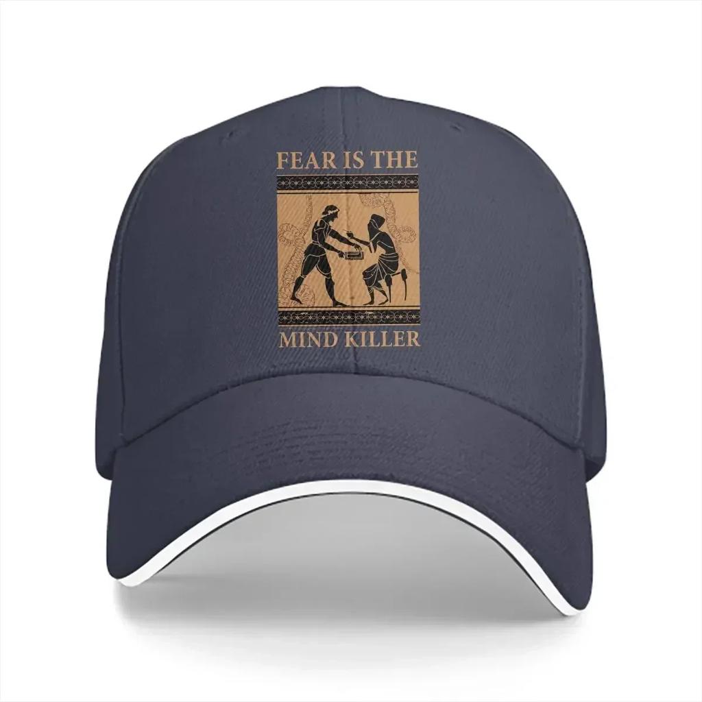 Greek Fear Is The Mind Killer Baseball Cap Unisex Hats Visor Protection Snapback Arrakis Film Gifts Caps