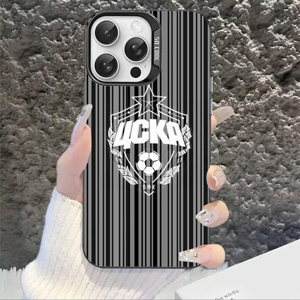 Hot Russia PFC CSKA Moscow Phone Case For IPhone 16 15 14 13 12 11 Pro Max X XR XSMAX 8 7 Plus Matte Shockproof Back Cover