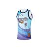 Li Ning CBA Series Hu Mingxuan Letter Number Print Round Neck Pullover Basketball Jersey Men Jersey Wave-Blue AAYU247-1