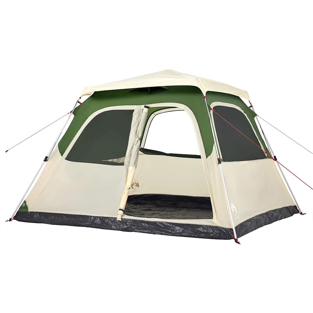 Dome Family Tent for 6 Persons Green Quick Release