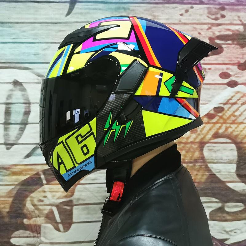 JIEKAI Modular Flip-Up Motorcycle Helmet Men Women ABS Full Face With Dual Visor Scooter Bike Riding