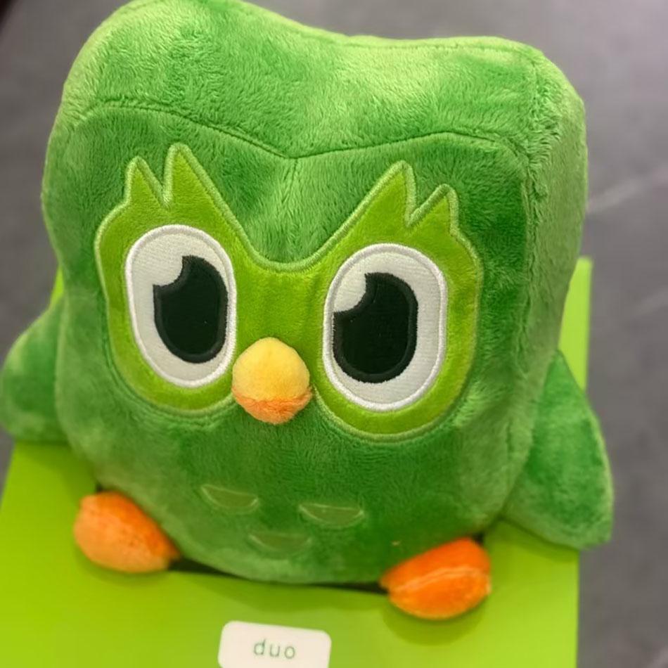 Cute Green Cartoon Owl Plush Toy Soft Stuffed Animal Companion For Kids Birthday Gift