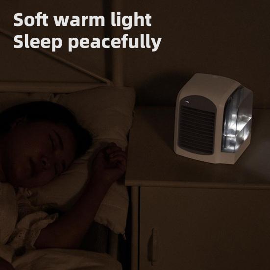 Персональный кондиционер с охлаждающим вентилятором и резервуаром для воды, 3 скорости, сильный воздушный поток, низкий уровень шума, настольный воздухоохладитель, вентилятор, генератор тумана