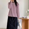 New Arrivals Open Run Women Layered STriped Long Sleeve T shirT