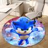 1pc Sonic the Hedgehog movie poster Round carpet, Made of Polyester,Perfect for Decorating Office Chairs, Living Rooms,fplt077