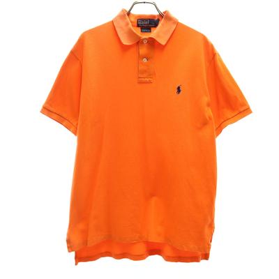Поло Ralph Lauren С коротким рукавом Приталенное Поло M Оранжево-оленевый Мужское Б/у