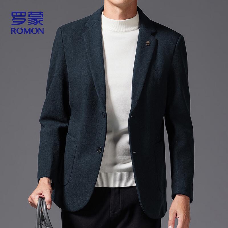 Мужской пиджак в стиле business casual из смесовой шерсти