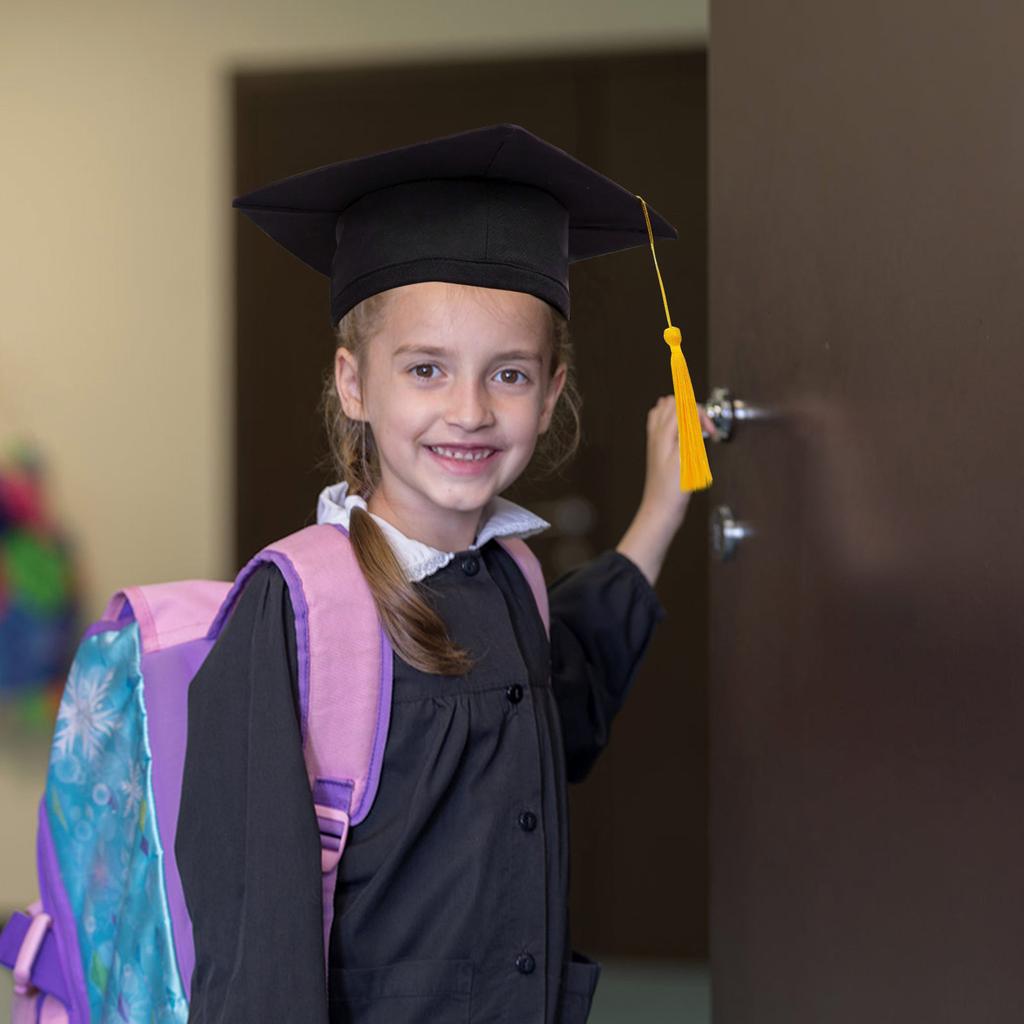 Нейтральная выпускная кепка для взрослых и детей с кисточкой для средней школы