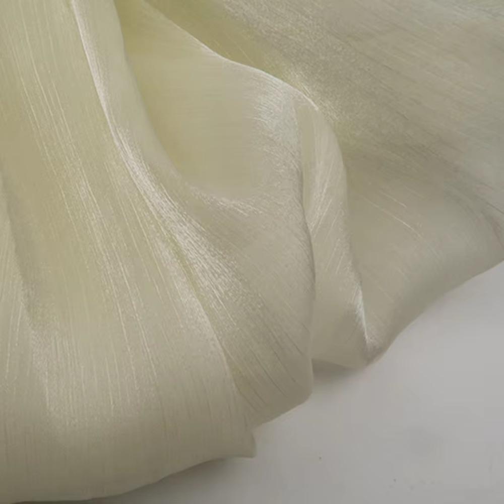 1m Hanfu Fabric DIY Wrinkled Fabric Romantic Style Organza Fabric  Wedding Decorative