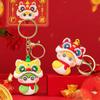 Resin Lucky Snake Key Ring Blessing Chinese New Year Pendant Creative Snake Year Keychain  Family