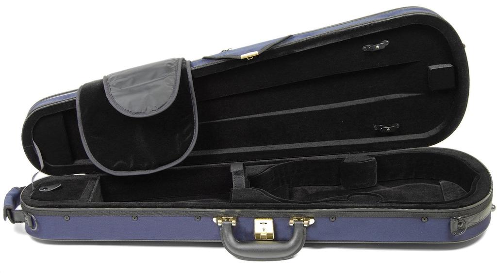 Super Light Triangular Shaped Violin Case, Blue
