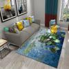 3D Абстрактная Картина Маслом Водяная Лилия Ковер Для Ванной Кухни Противоскользящий Коврик Придверный Коврик Ковер Спальня Гостиная Декор Напольный Ковер