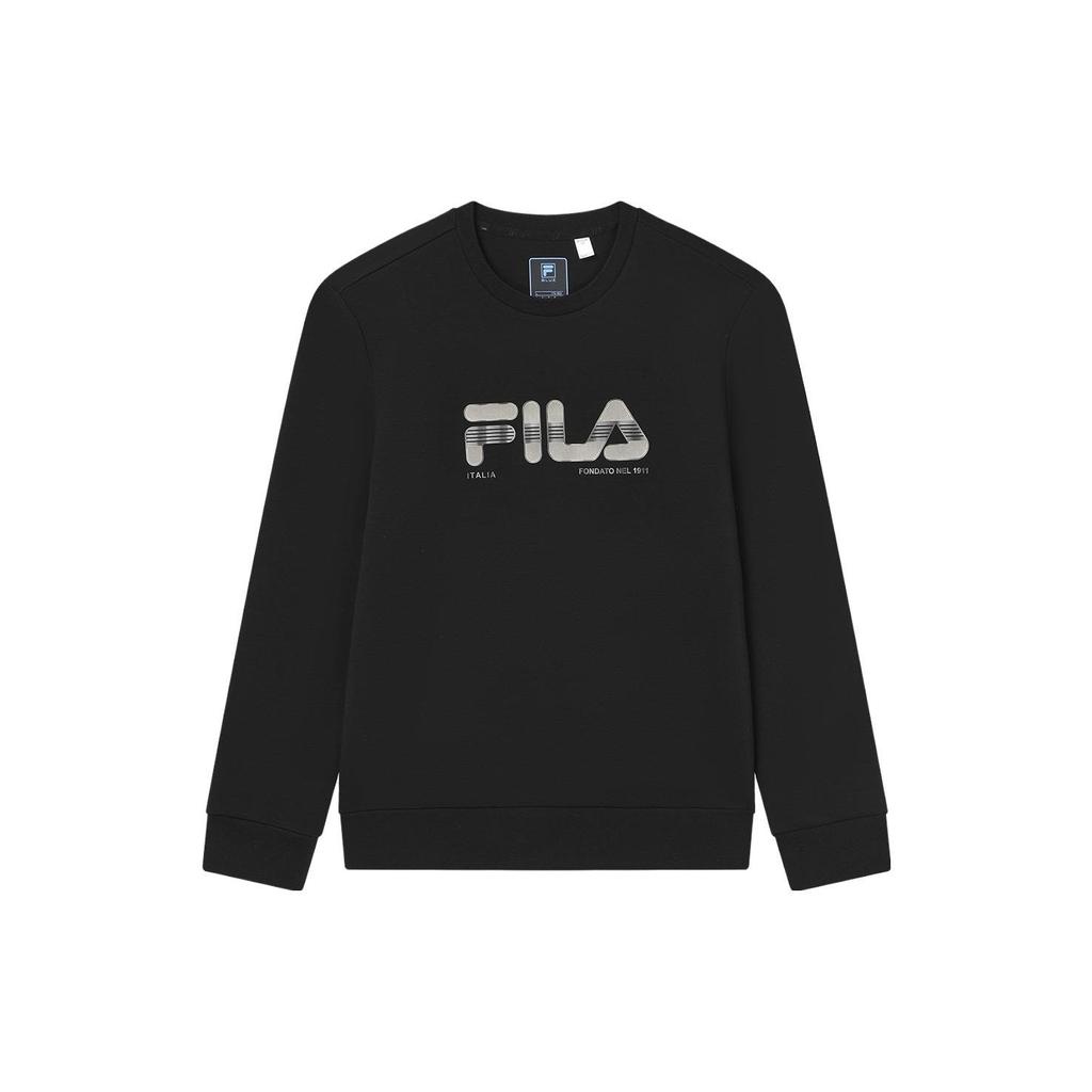 Fila Толстовка с круглым вырезом и буквенным принтом, мужские топы, черный F11M342211F-BK