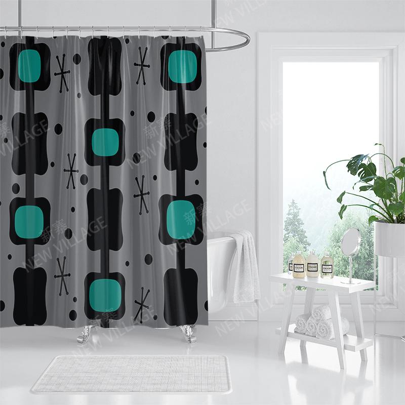 Waterproof Fabric Shower Curtains Bathroom Curtain Accessories 180x200 Bath Curtain for Shower 240*236 Nordic Boho Decoration