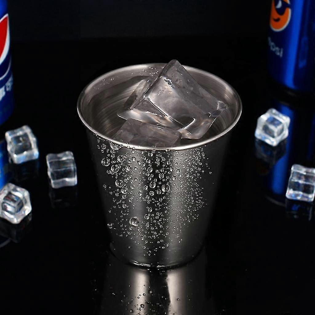 8pcs Shot Glasses With Cup Holder, Stainless Steel Schnapps Cups, 30ml