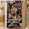 Beach TowelLady Gaga Custom Name Text Personalized Soft Towel for Beach Pool Indoor Home Decor Gift