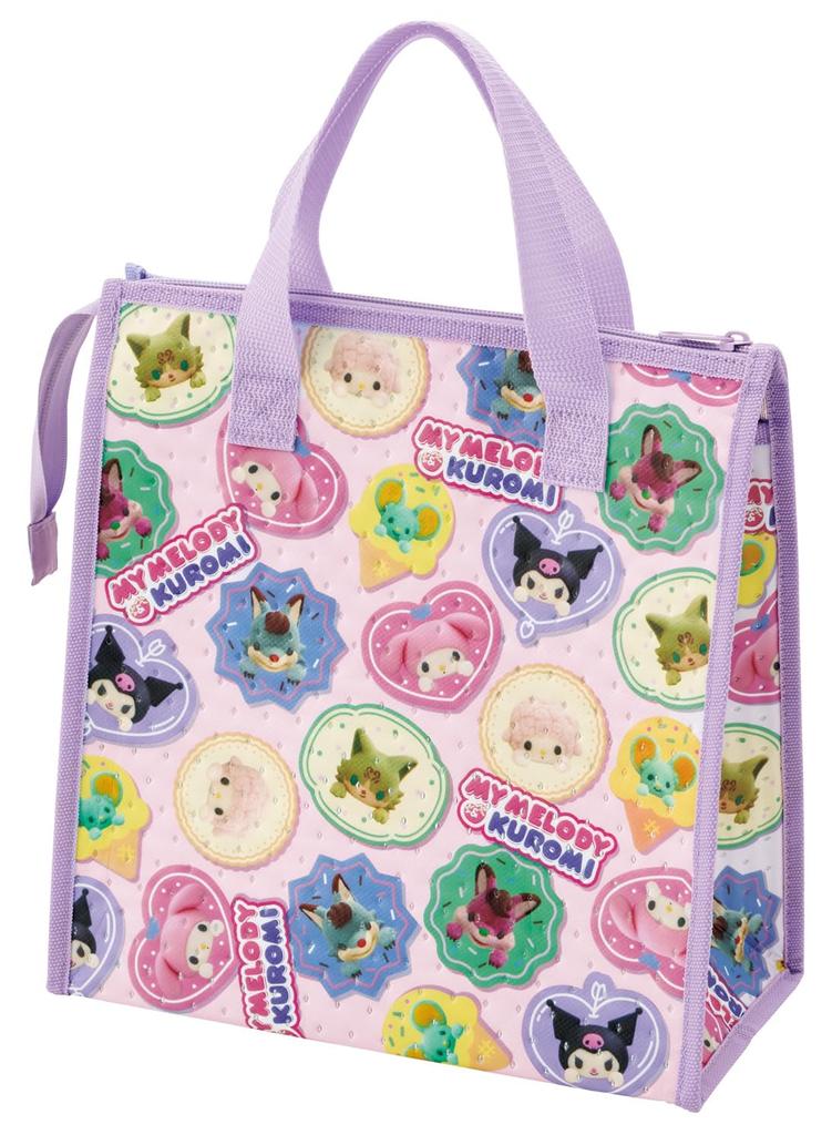 Термосумка для ланча Skater Lunch x Sanrio My Melody Netflix, Нетканый материал, Сумка, 26,5 27 см, и Kuromi, Рисунок, Для девочки, FBC1-A