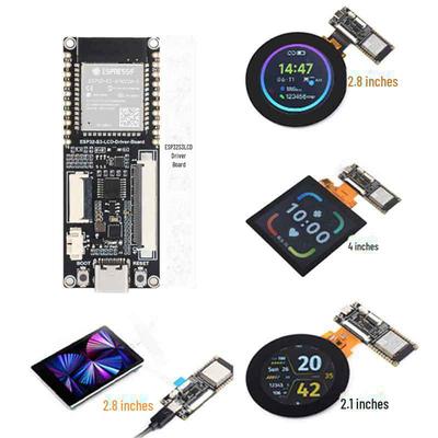 Плата драйвера ESP32-S3 для 2,1/2,8/4-дюймовых RGB LCD сенсорных дисплеев