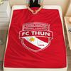 Фланелевое одеяло с принтом Fc Thun, Высококачественное, Удобное для всех сезонов, Декор для дома, Тепло и уют, Идеально для рождественских подарков