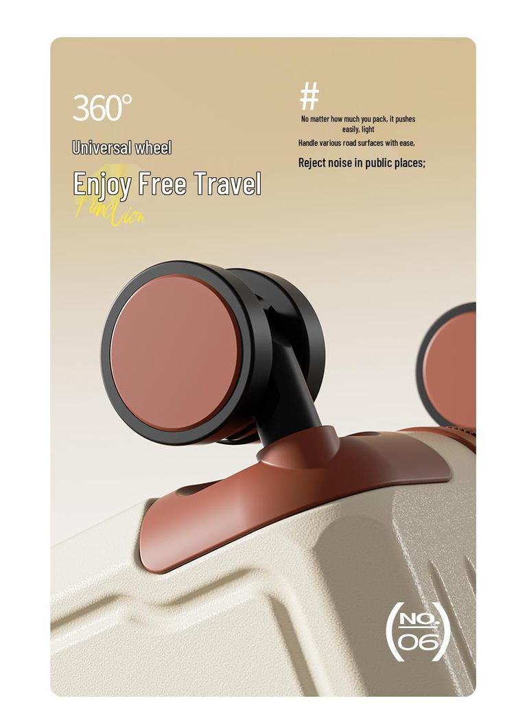 2025 New Cabin Size Luggage: Trolley Case with Combo Lock for Women, Men, and Kids