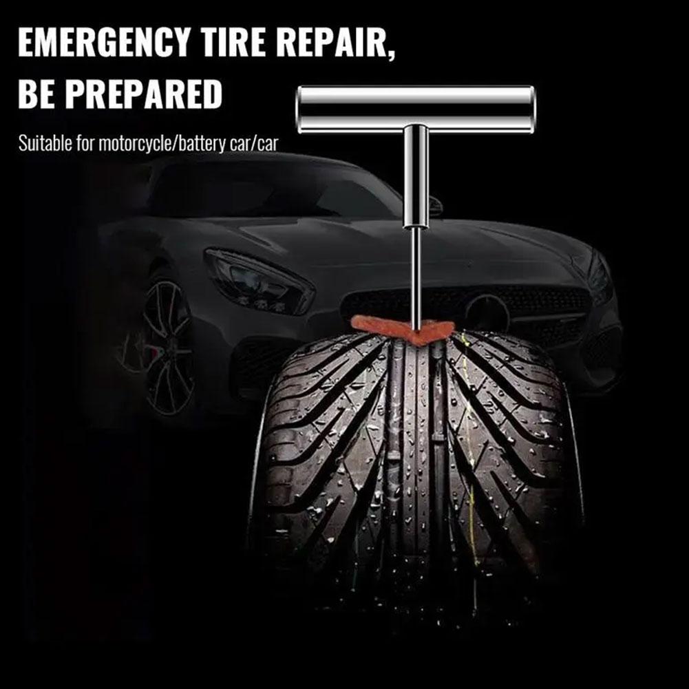 1 комплект для ремонта автомобильных шин с коробкой, инструменты для экстренного ремонта проколов шин, набор инструментов для ремонта автомобильных, мотоциклетных, велосипедных шин, простой в использовании